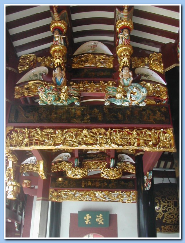 Ceiling in Chinese temple